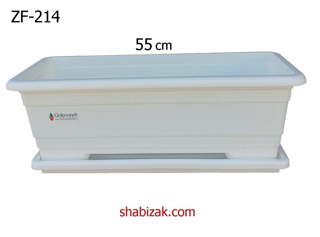 گلدان پلاستیکی مستطیل ZF-214 گلپونه