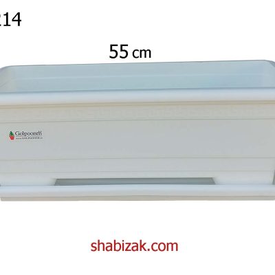 گلدان پلاستیکی مستطیل ZF-214 گلپونه