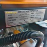 مشخصات حک شده ژنراتور دیوالت